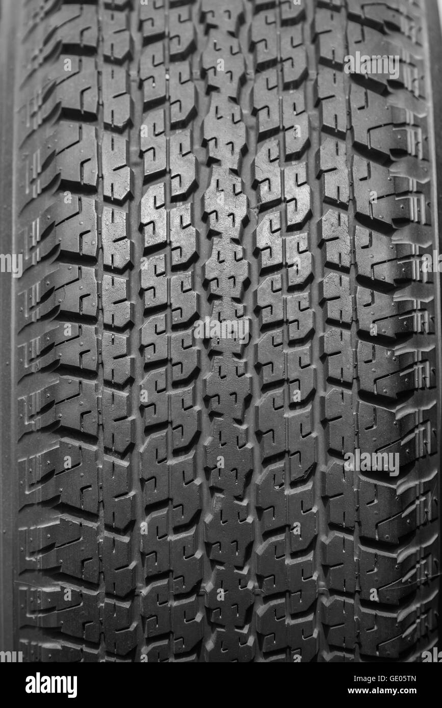 Texture des pneus usagés Banque D'Images