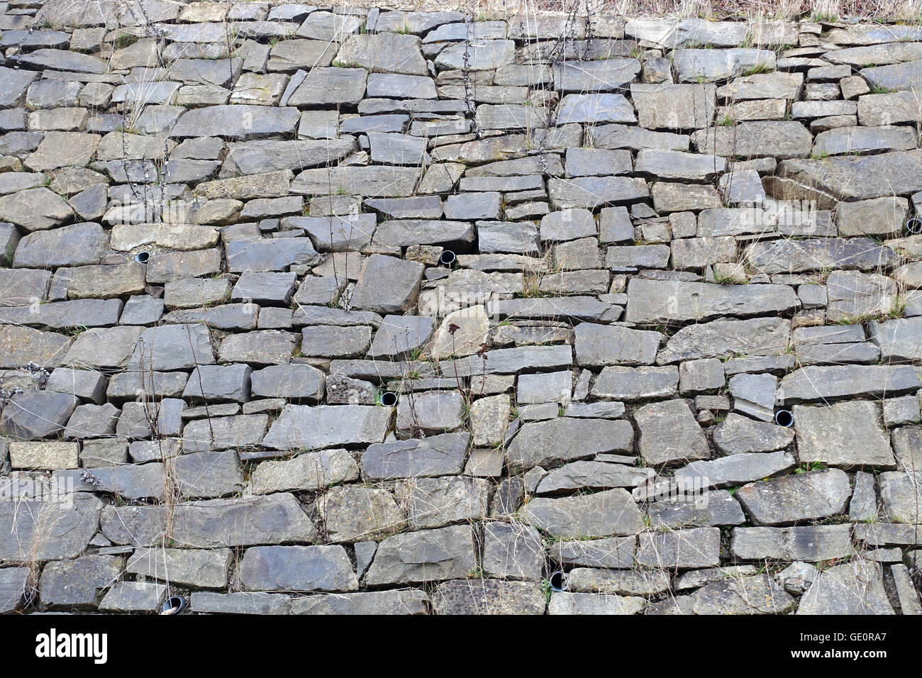 Die Mauer oder der steinige Weg - le mur Banque D'Images
