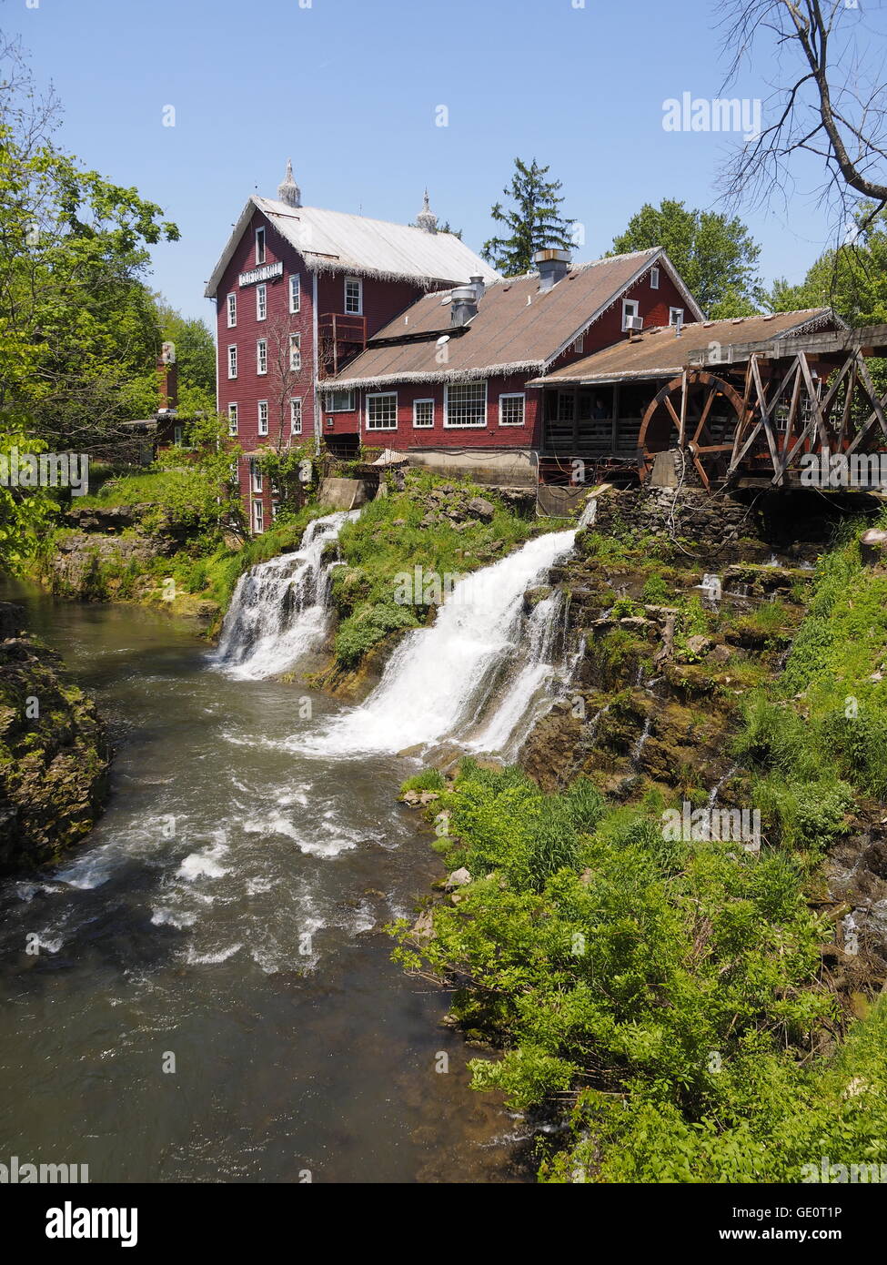 Moulin à Clifton Clifton Ohio USA sur les rives de la rivière 'la petite Miami' Banque D'Images