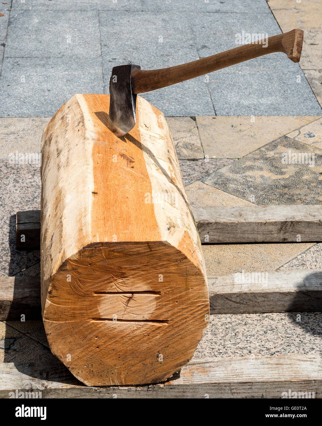 Un sport typique du Pays Basque Banque D'Images