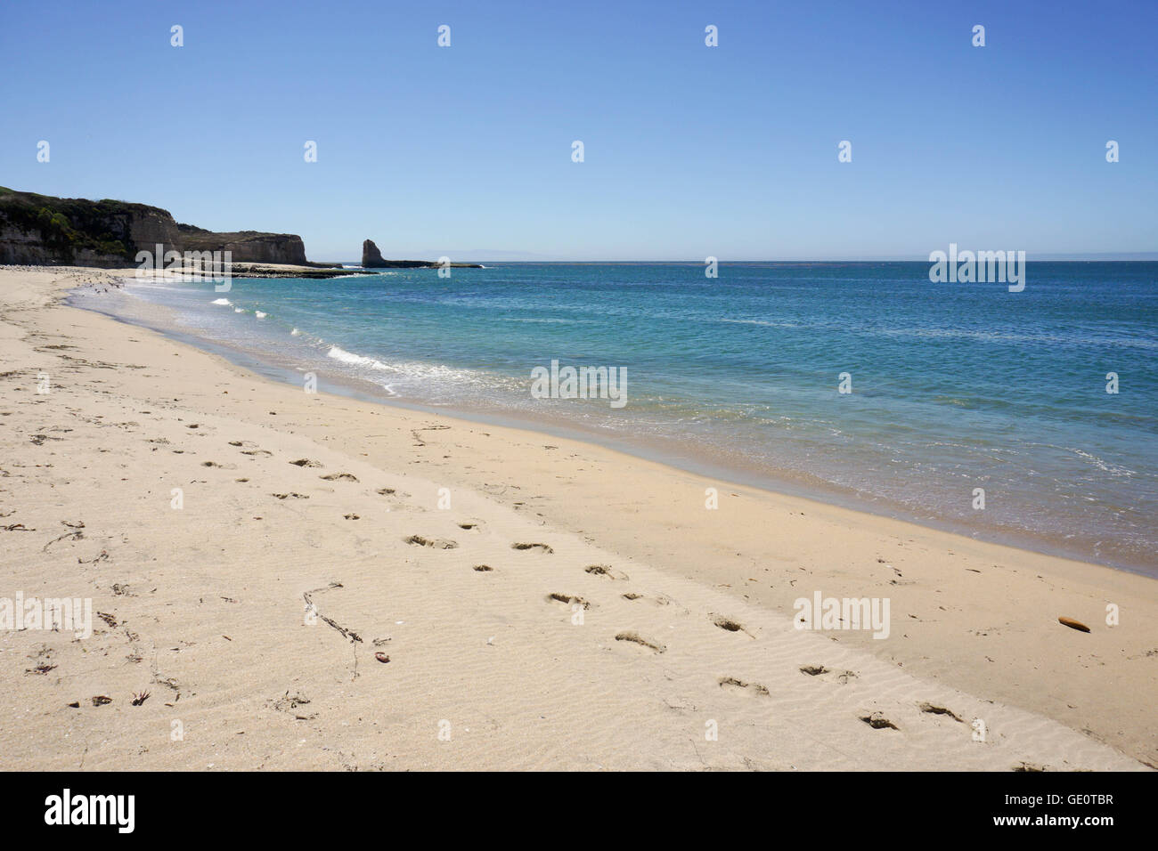 Plage et falaises de la côte du Pacifique, en Californie Banque D'Images