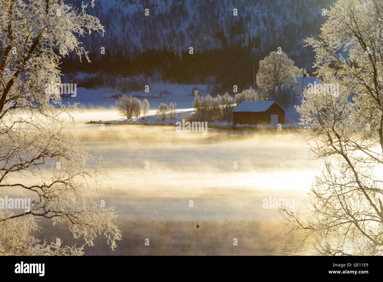 Géographie / voyage, Norvège, Senja, paysage d'hiver, Additional-Rights Clearance-Info-Not-Available- Banque D'Images