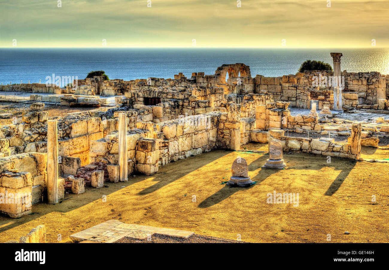 Ruines de Kourion, une ancienne ville grecque à Chypre Banque D'Images