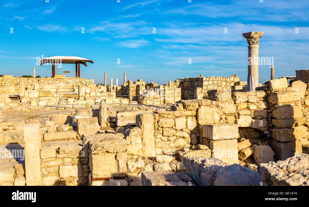 Ruines de Kourion, une ancienne ville grecque à Chypre Banque D'Images