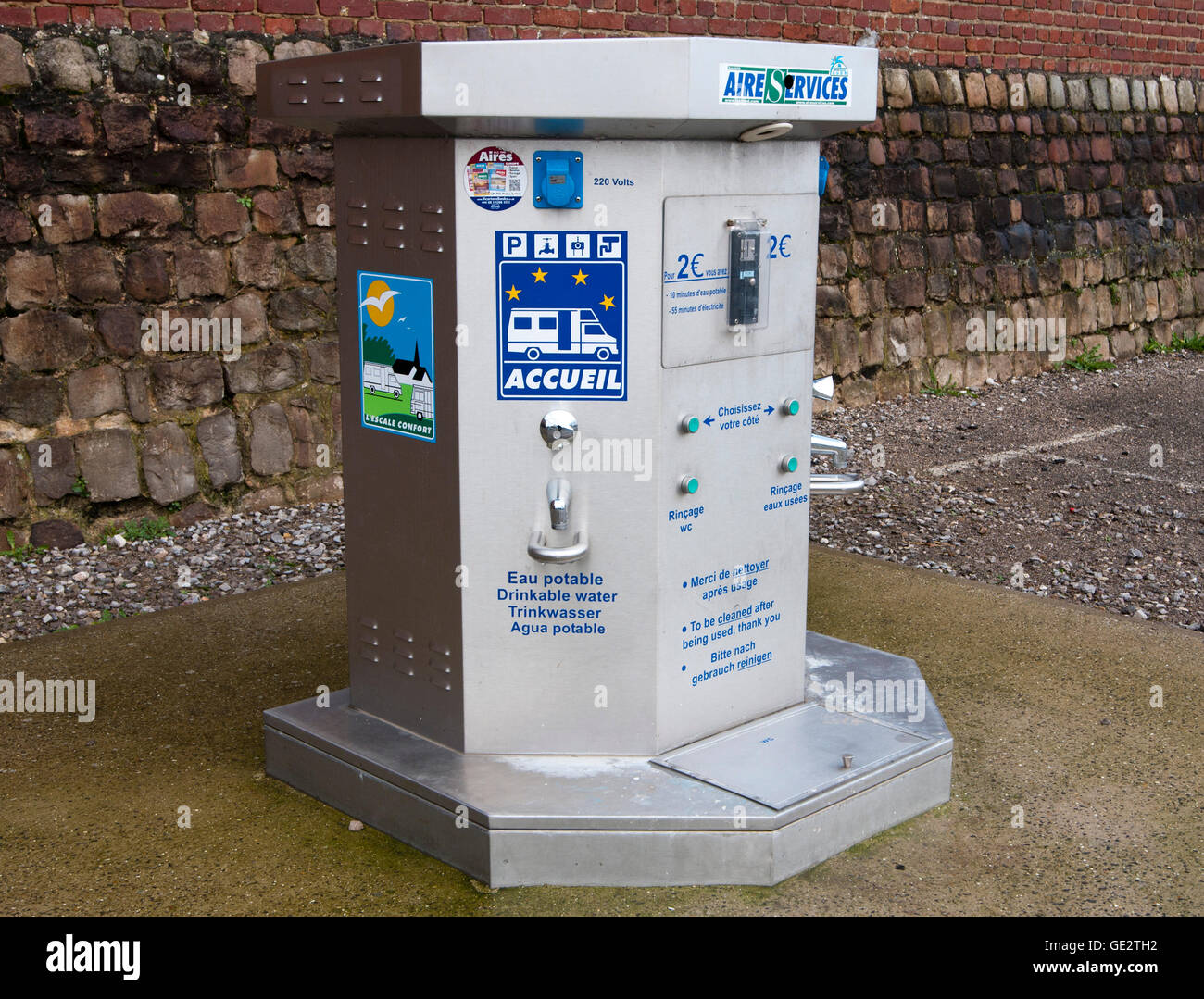 Camping car la charge Banque D'Images