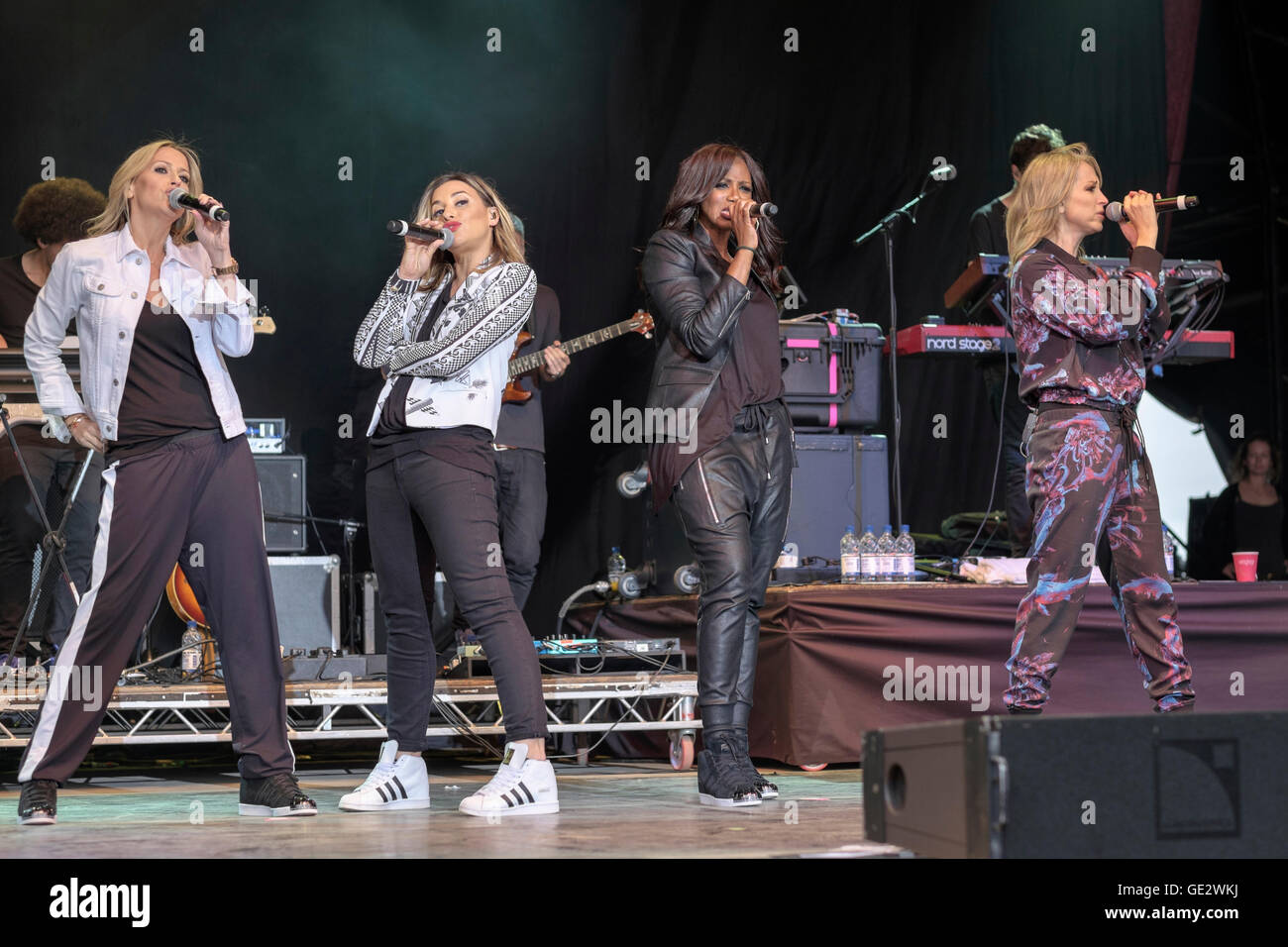 L'exécution de tous les Saints à Cornbury Festival, Chadlington Estate, Oxfordshire, Angleterre, le 9 juillet 2016 Banque D'Images