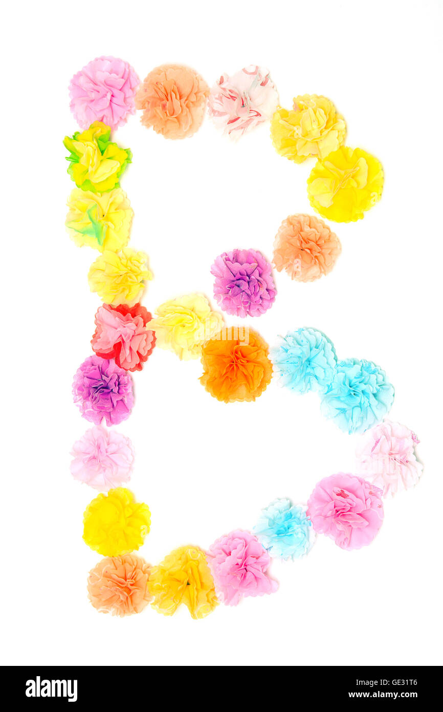 Papier coloré de l'artisanat de fleurs Banque D'Images