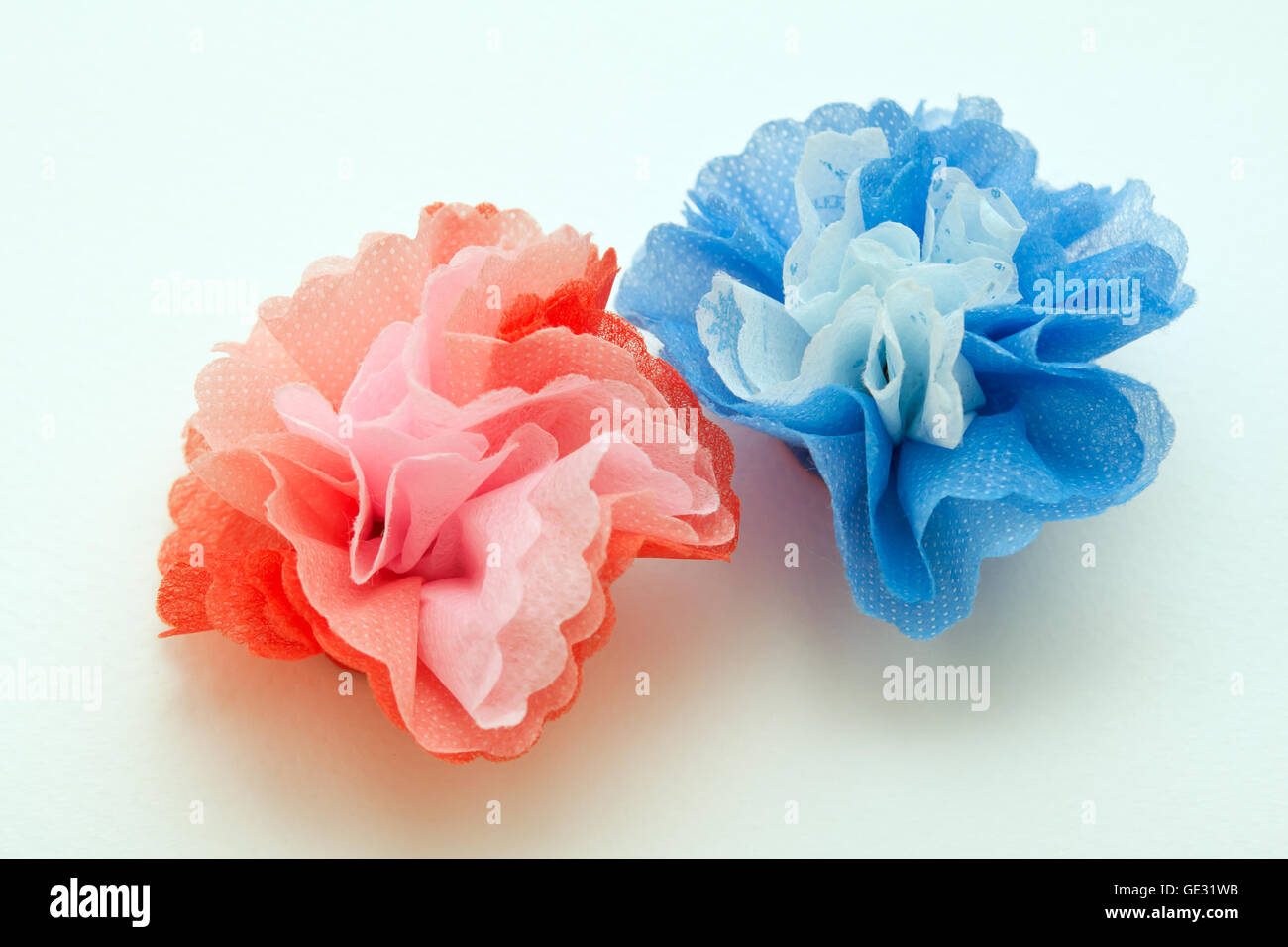 Papier coloré de l'artisanat de fleurs Banque D'Images