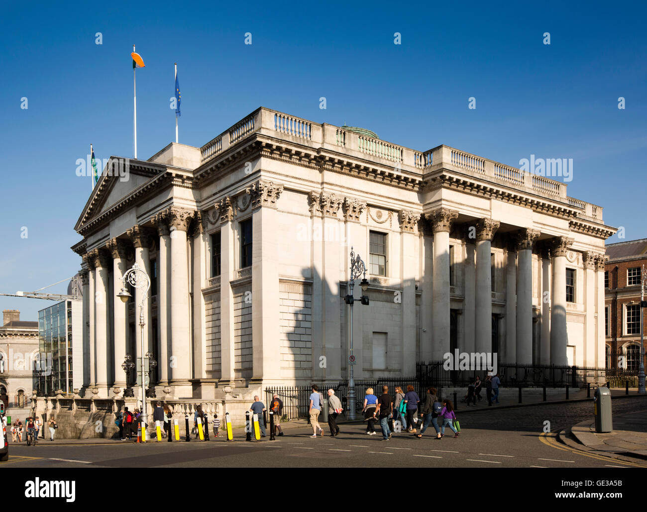 L'Irlande, Dublin, Dame Street, City Hall Banque D'Images