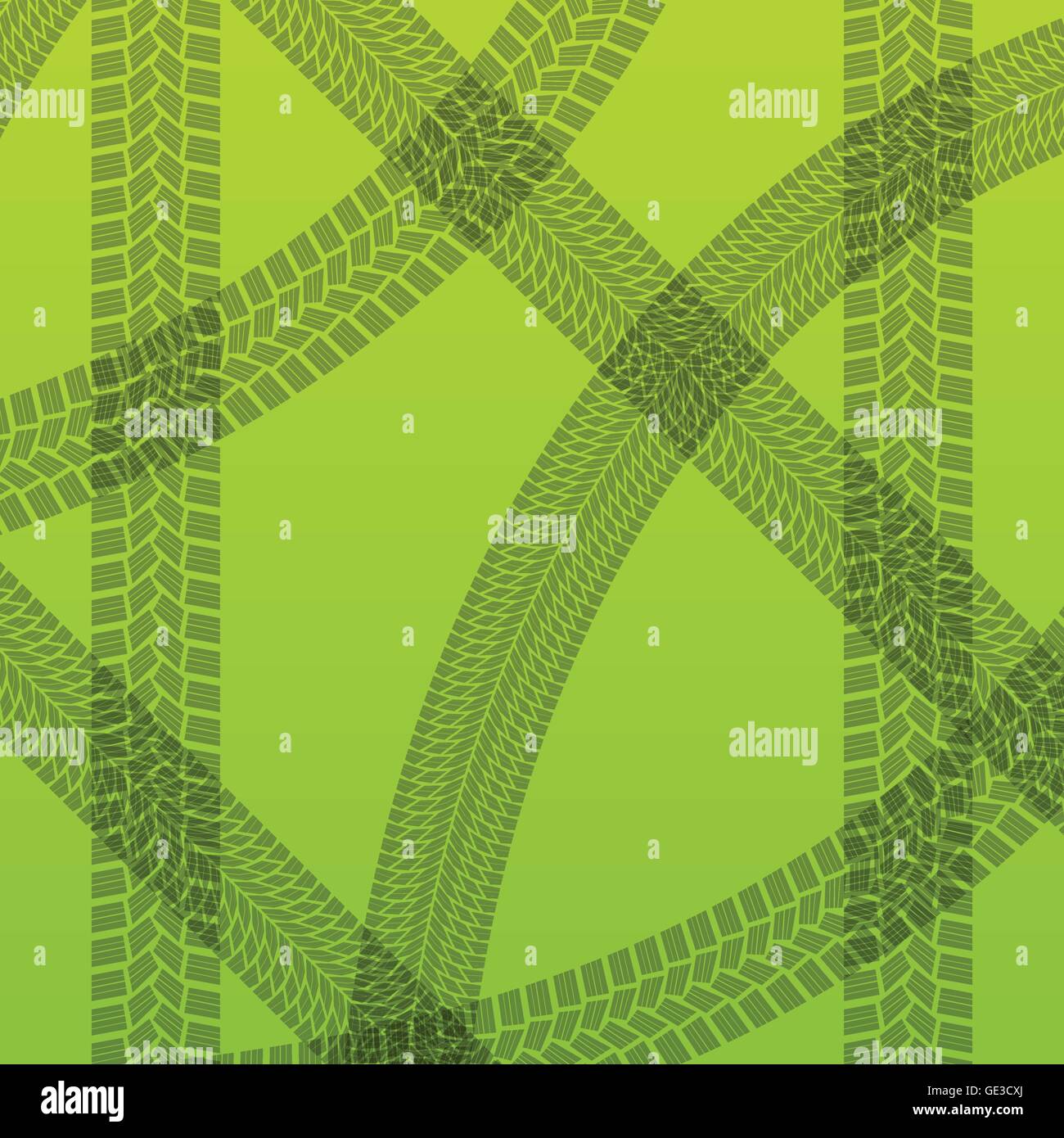 L'agriculture durable, l'empreinte des pneus tracteurs et moissonneuses vector Illustration de Vecteur