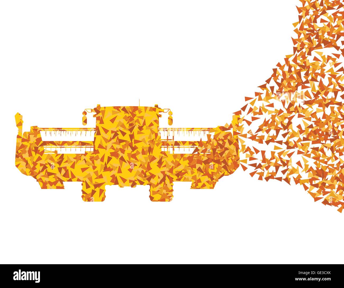 Dans l'arrière-plan de travail vecteur illustration concept fait de fragments isolated on white Illustration de Vecteur