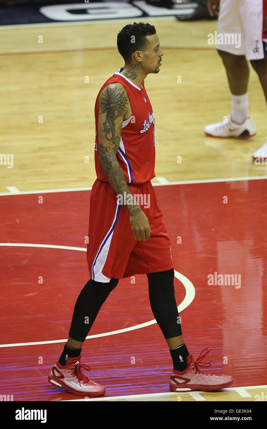 WASHINGTON, DC - 12 DÉCEMBRE : Matt Barnes décrit comme les Washington Wizards battre les Los Angeles Clippers 104 à 96 au cours de la saison régulière NBA 2014-2015 le 12 décembre 2014. Credit : mpi34/MediaPunch Banque D'Images