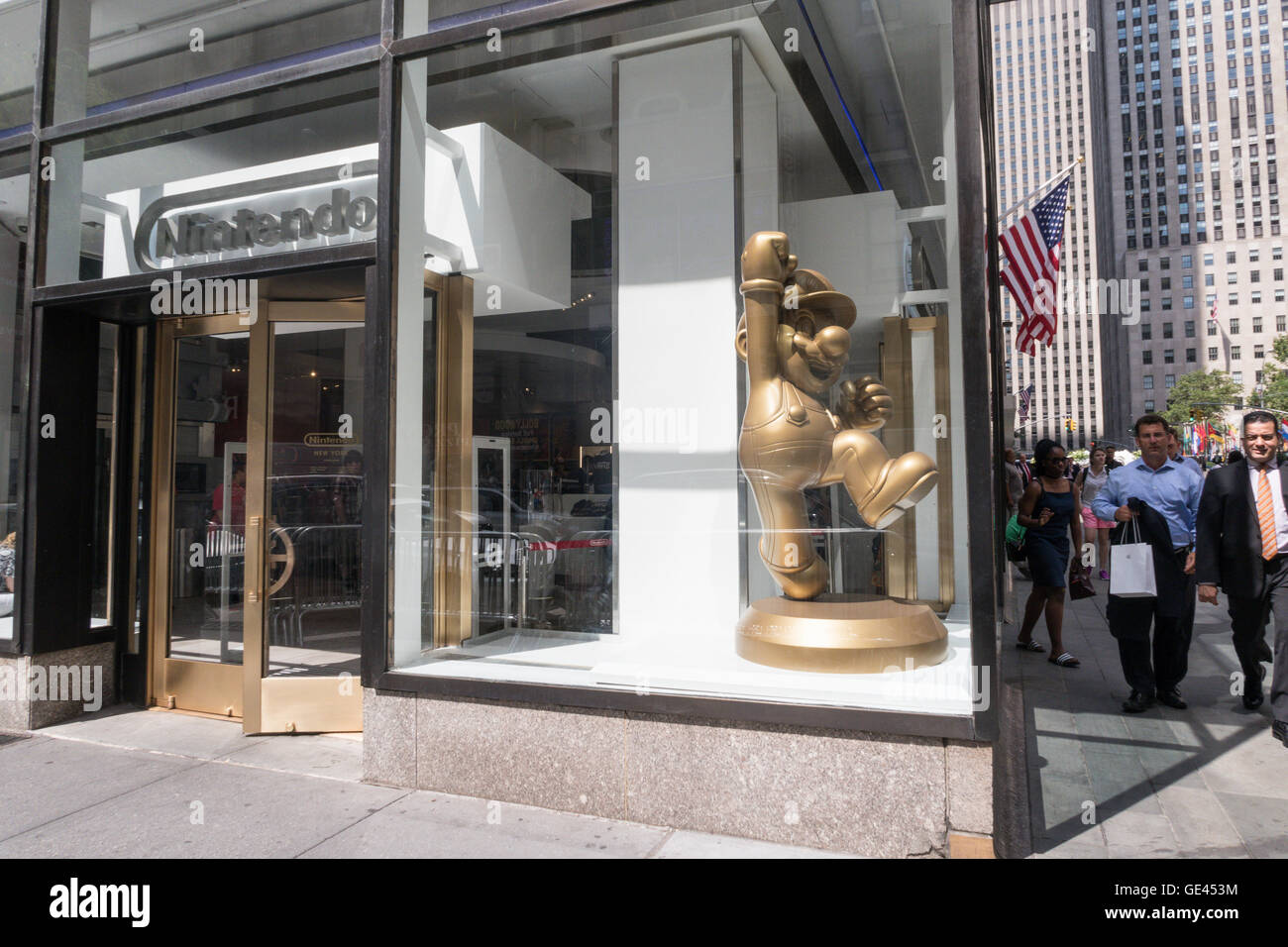New York Nintendo Store intérieur, Rockefeller Center, NEW YORK, USA Banque D'Images