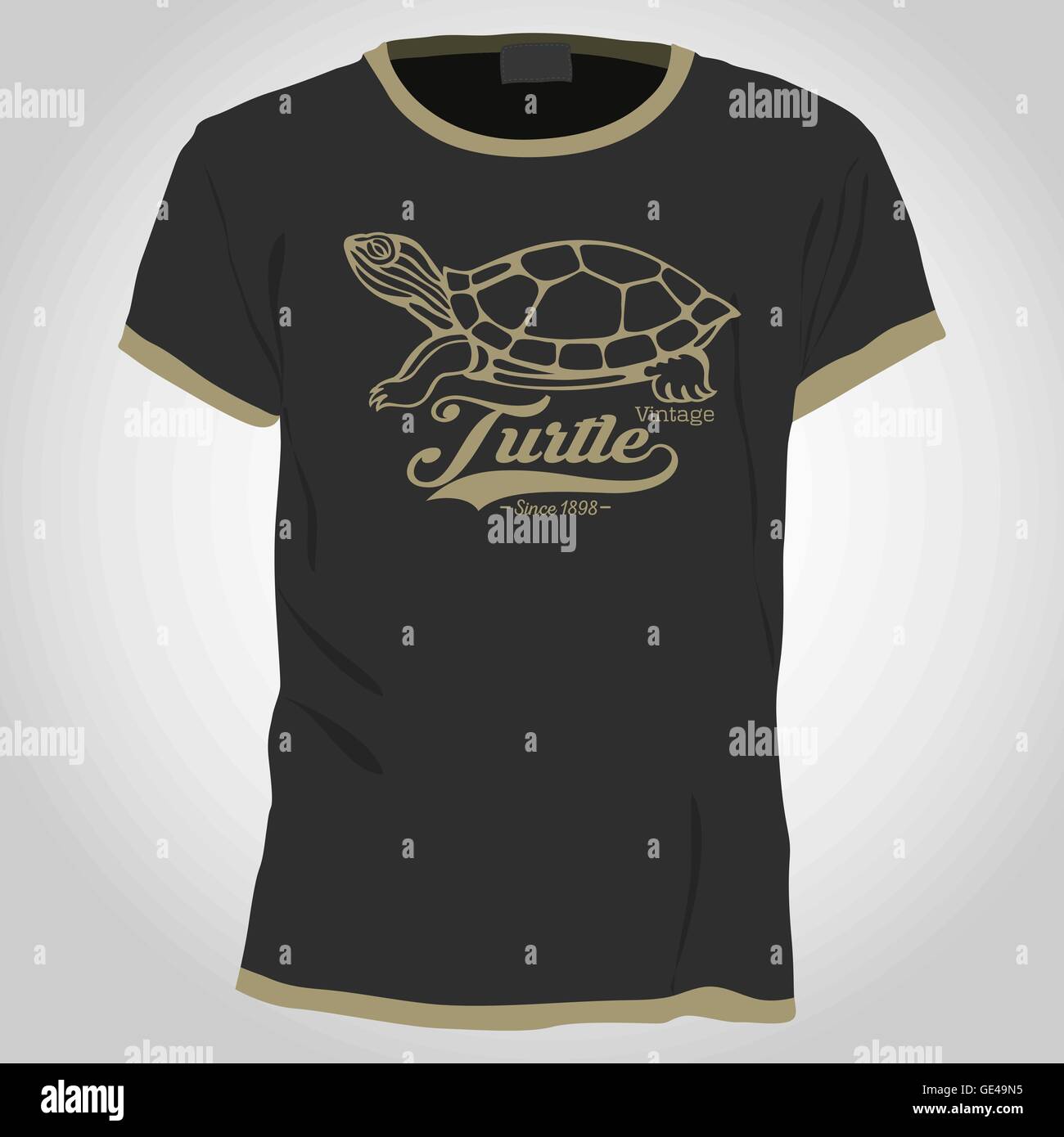 Shirt turtle Illustration de Vecteur