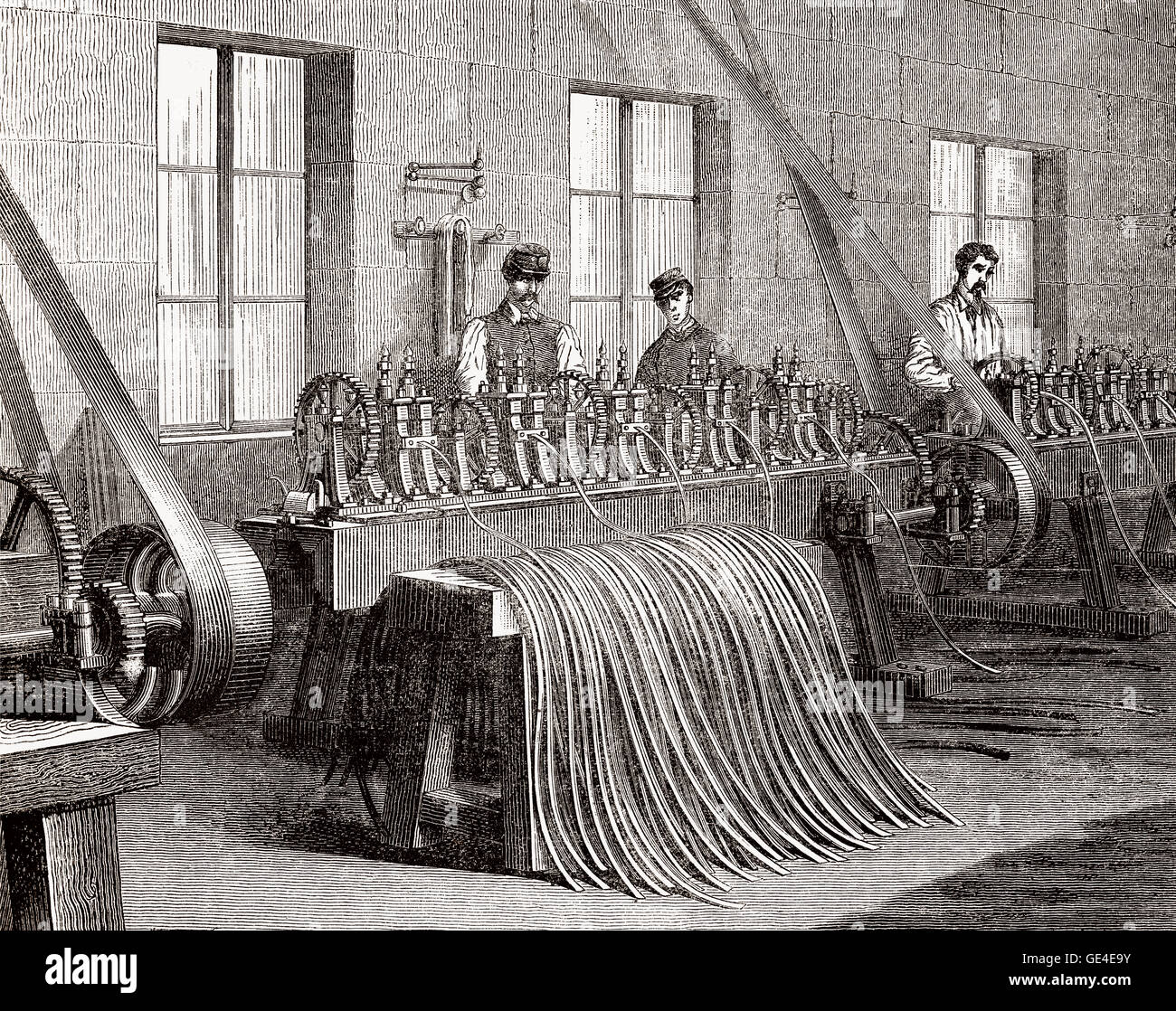 Une production, industrie de l'armement, France, 19e siècle Banque D'Images