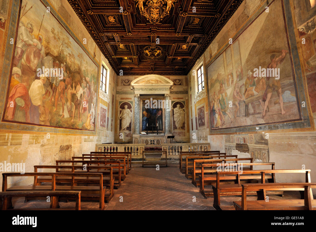 Italie, Rome, Celio, Oratoire de Sant'Andrea al Celio Banque D'Images