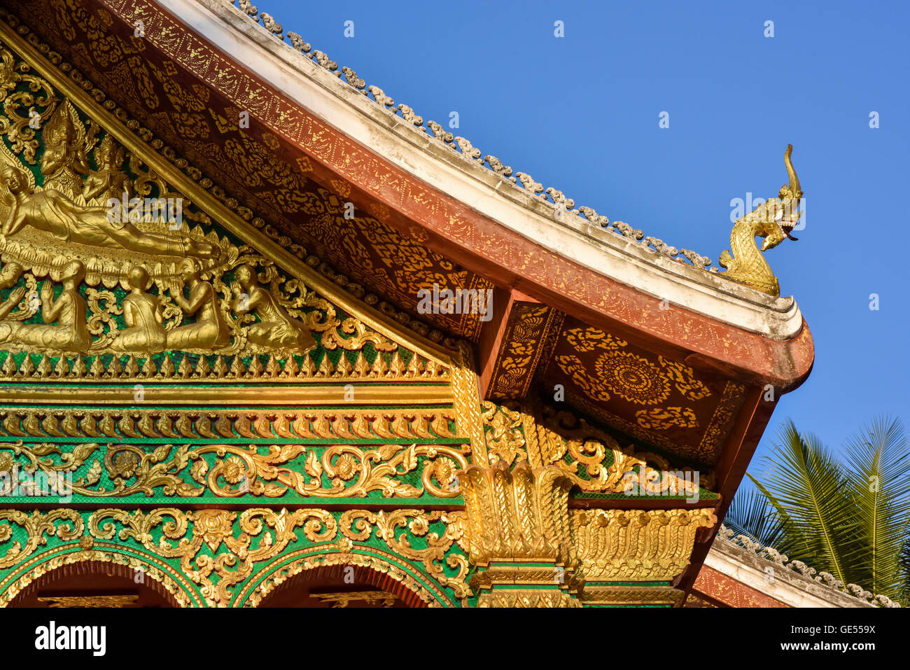 Le Palais Royal, Haw Pha Bang Luang Prabang, Laos Pavilion Banque D'Images