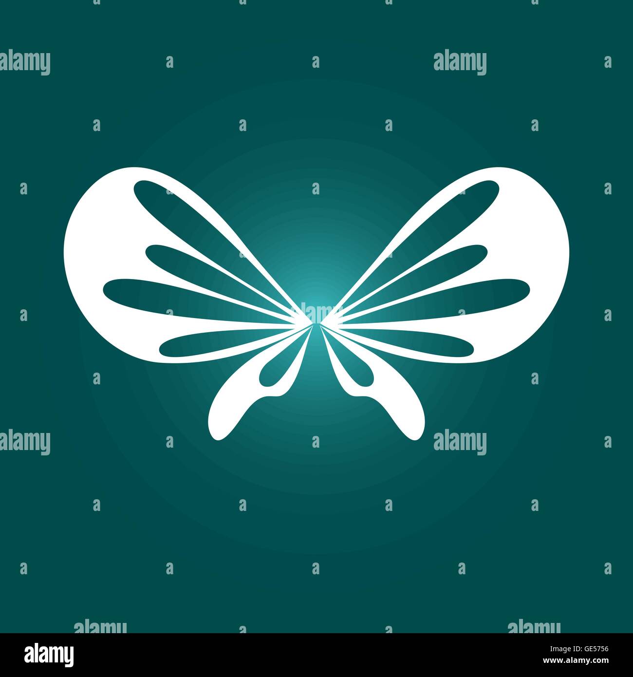 Logo papillon vector Illustration de Vecteur