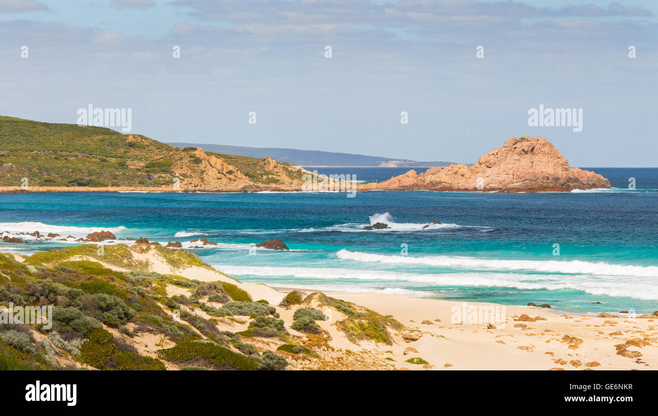 Le mont Sugarloaf Rock, un célèbre monument près de la ville de Greensburg dans l'ouest de l'Australie. Banque D'Images