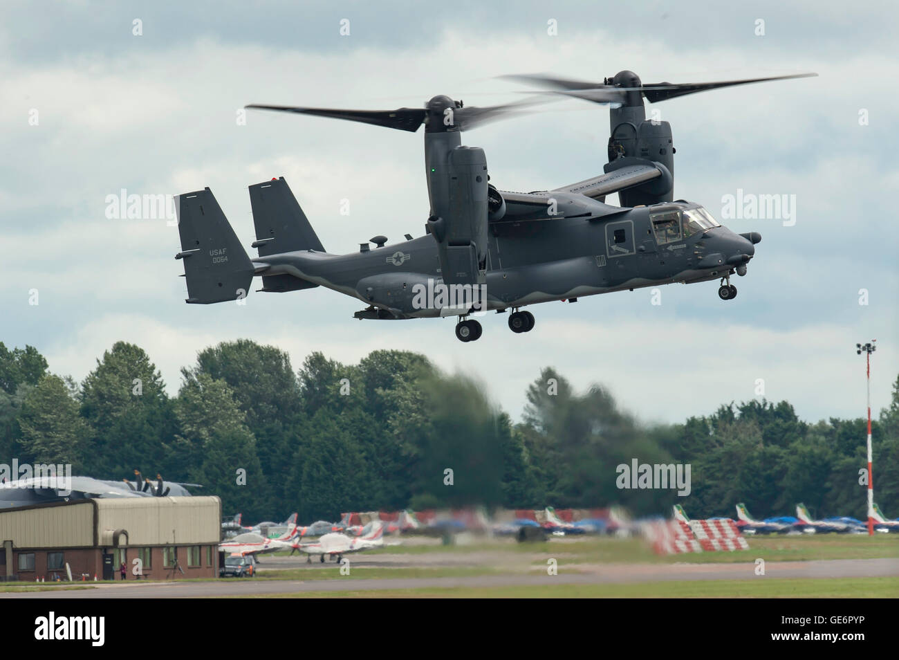 Bell Boeing annonce-22B Osprey de l'United States Air Force Royal International Air Tattoo à Fairford RAF Banque D'Images