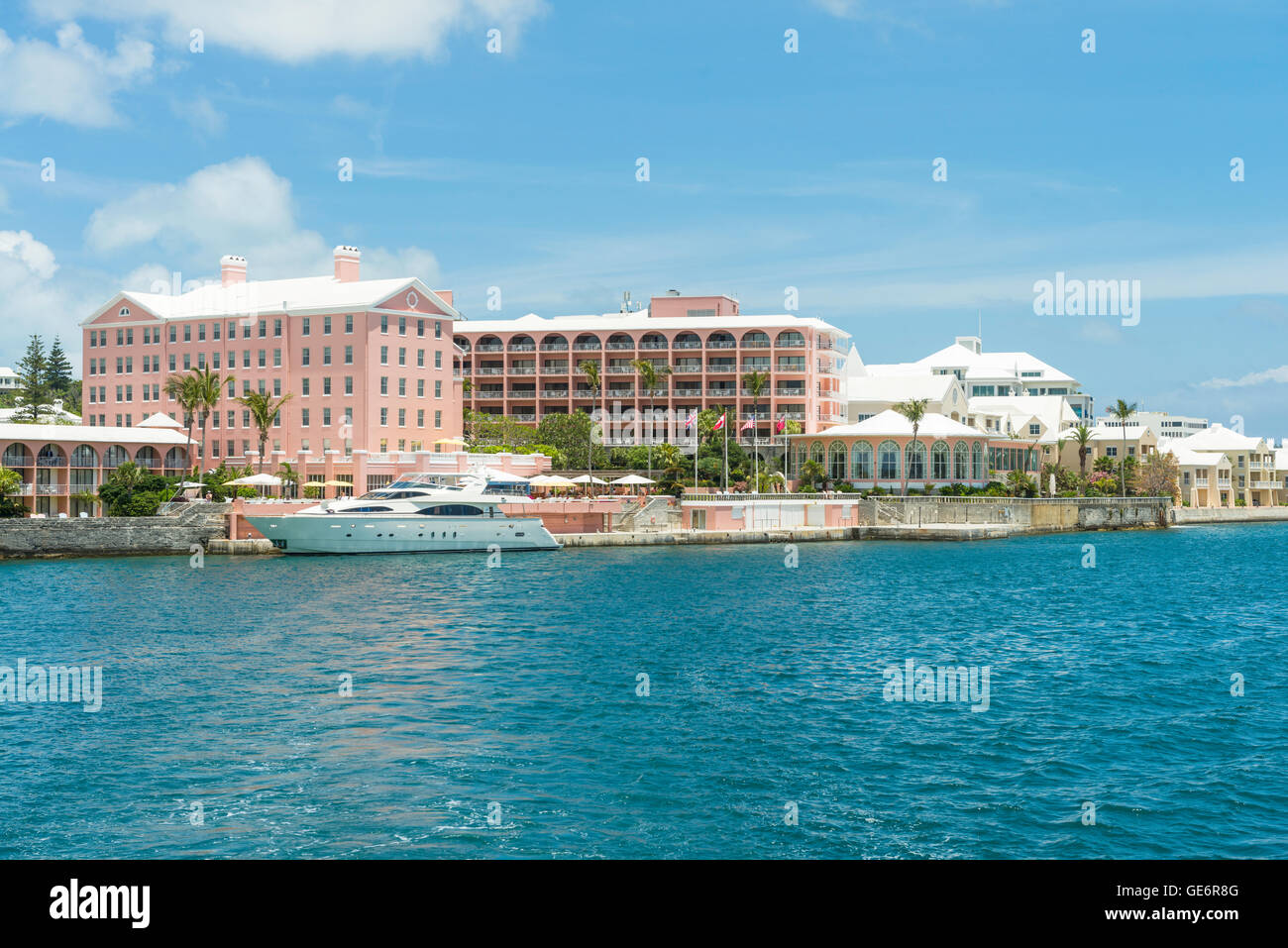 L'Hamilton Princess Hotel and Beach Club, un complexe de luxe Fairmont Hôtel à Hamilton (Bermudes) Banque D'Images