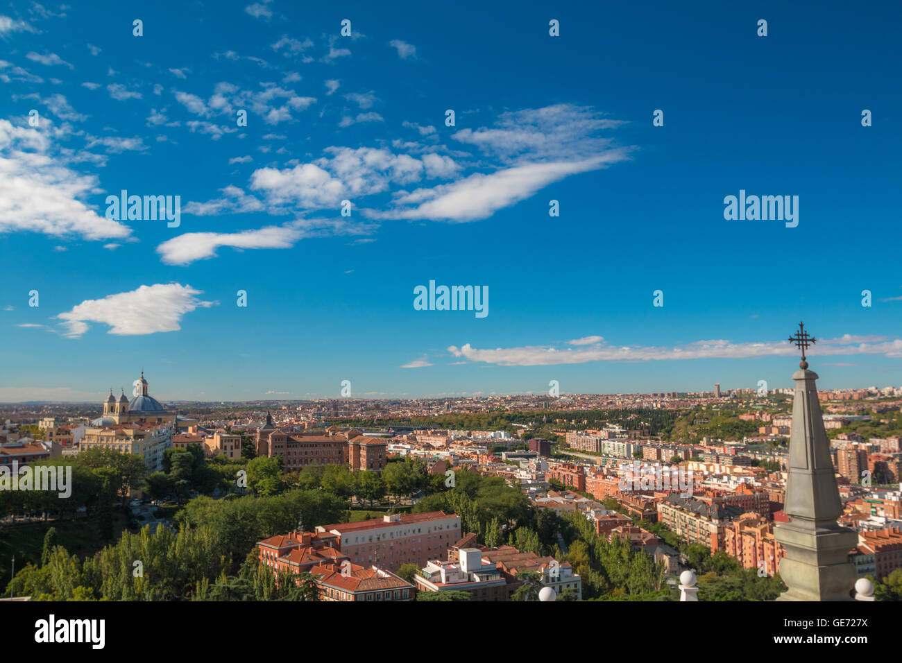 Vue de la ville de Madrid en Espagne Banque D'Images
