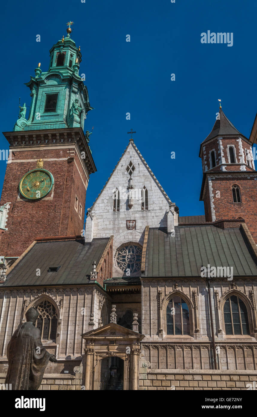 Église de Wawel à Cracovie Pologne Banque D'Images