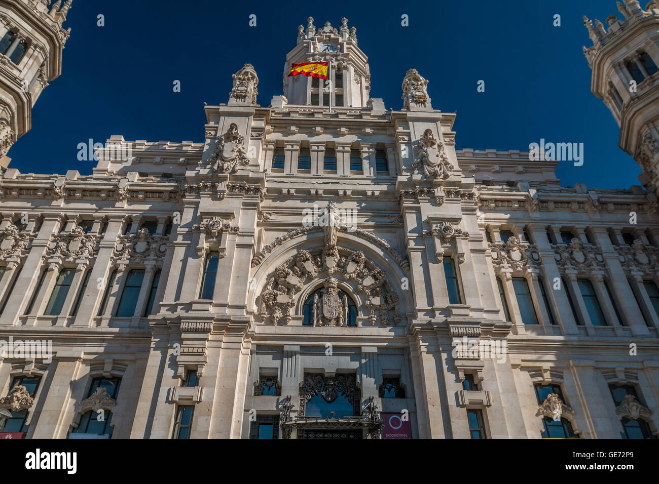 Palais de la communication à Madrid Espagne - Palacio de Comunicaciones Banque D'Images