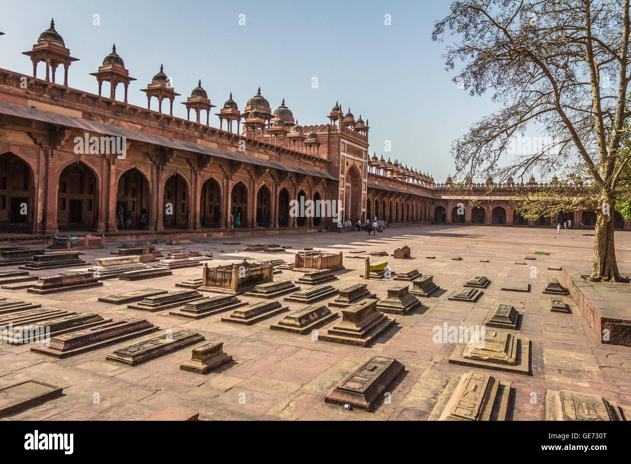 L'intérieur de tombes Fatehpur Sikri Banque D'Images