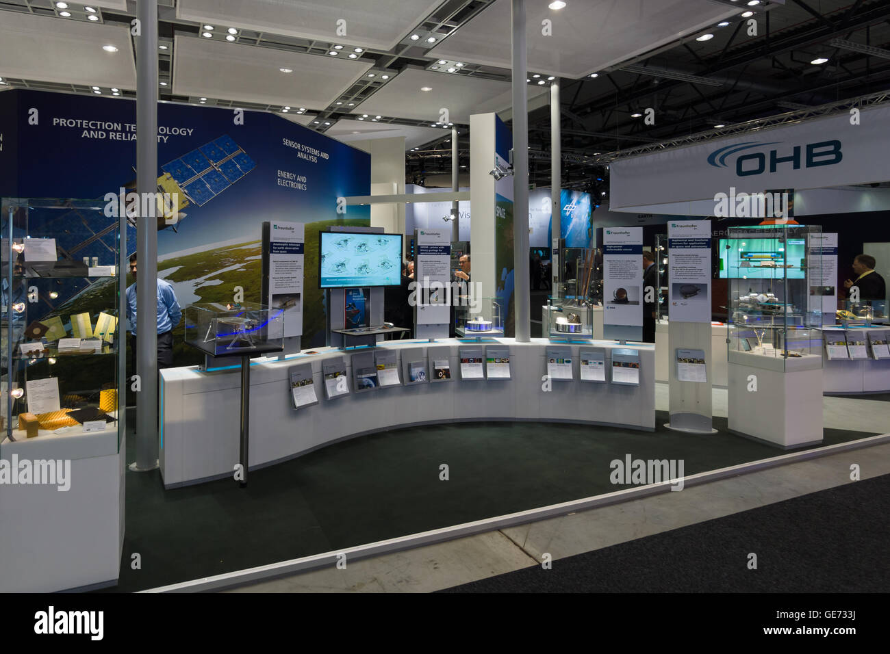 BERLIN, ALLEMAGNE - 01 juin 2016 : Le stand de la Société Fraunhofer. ILA Berlin Air Show Exhibition 2016 Banque D'Images