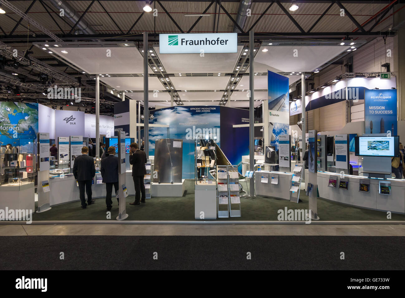 BERLIN, ALLEMAGNE - 01 juin 2016 : Le stand de la Société Fraunhofer. ILA Berlin Air Show Exhibition 2016 Banque D'Images