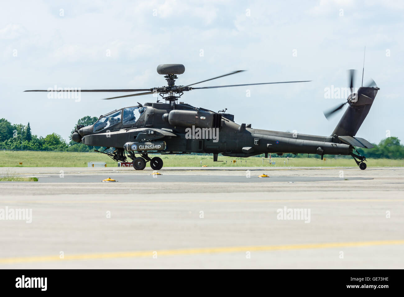 BERLIN, ALLEMAGNE - 03 juin 2016 : Airbus d'attaques d'hélicoptères Eurocopter Tigre. ILA Berlin Air Show Exhibition 2016 Banque D'Images