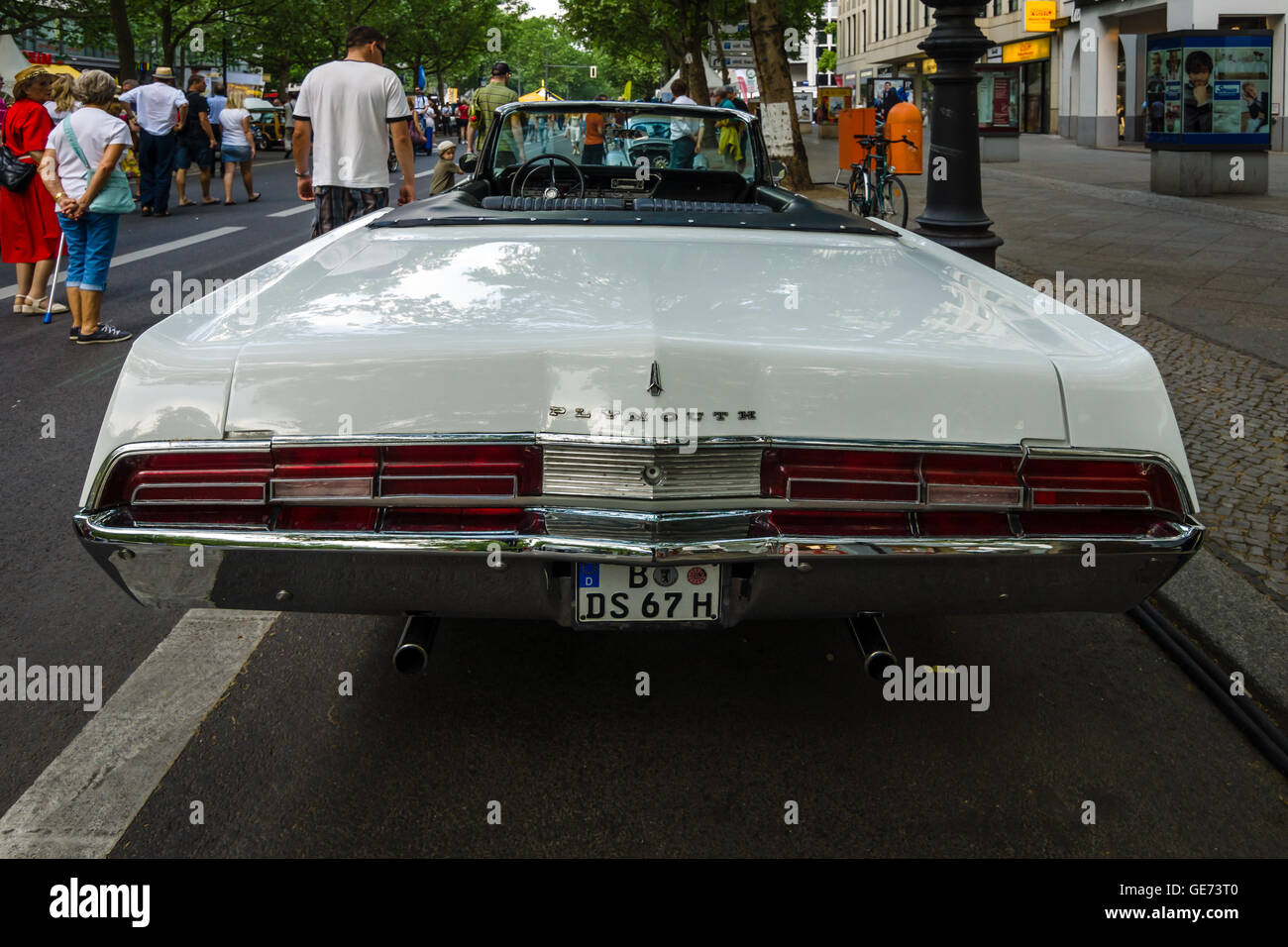 BERLIN - 05 juin 2016 : berline Plymouth Fury III CABRIOLET, 1968. Les Classic Days Berlin 2016. Banque D'Images