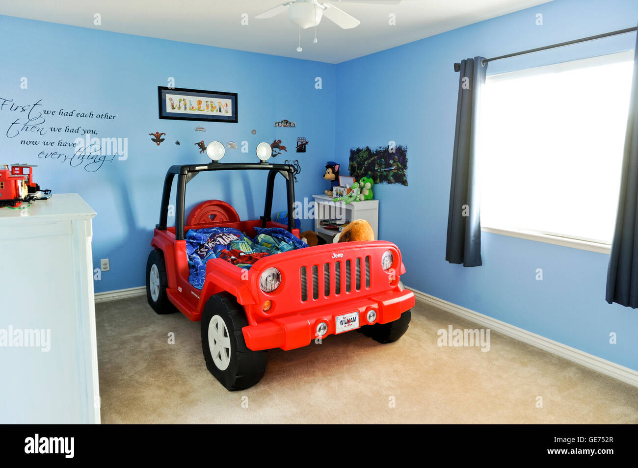 Chambre garçons contemporain Banque D'Images