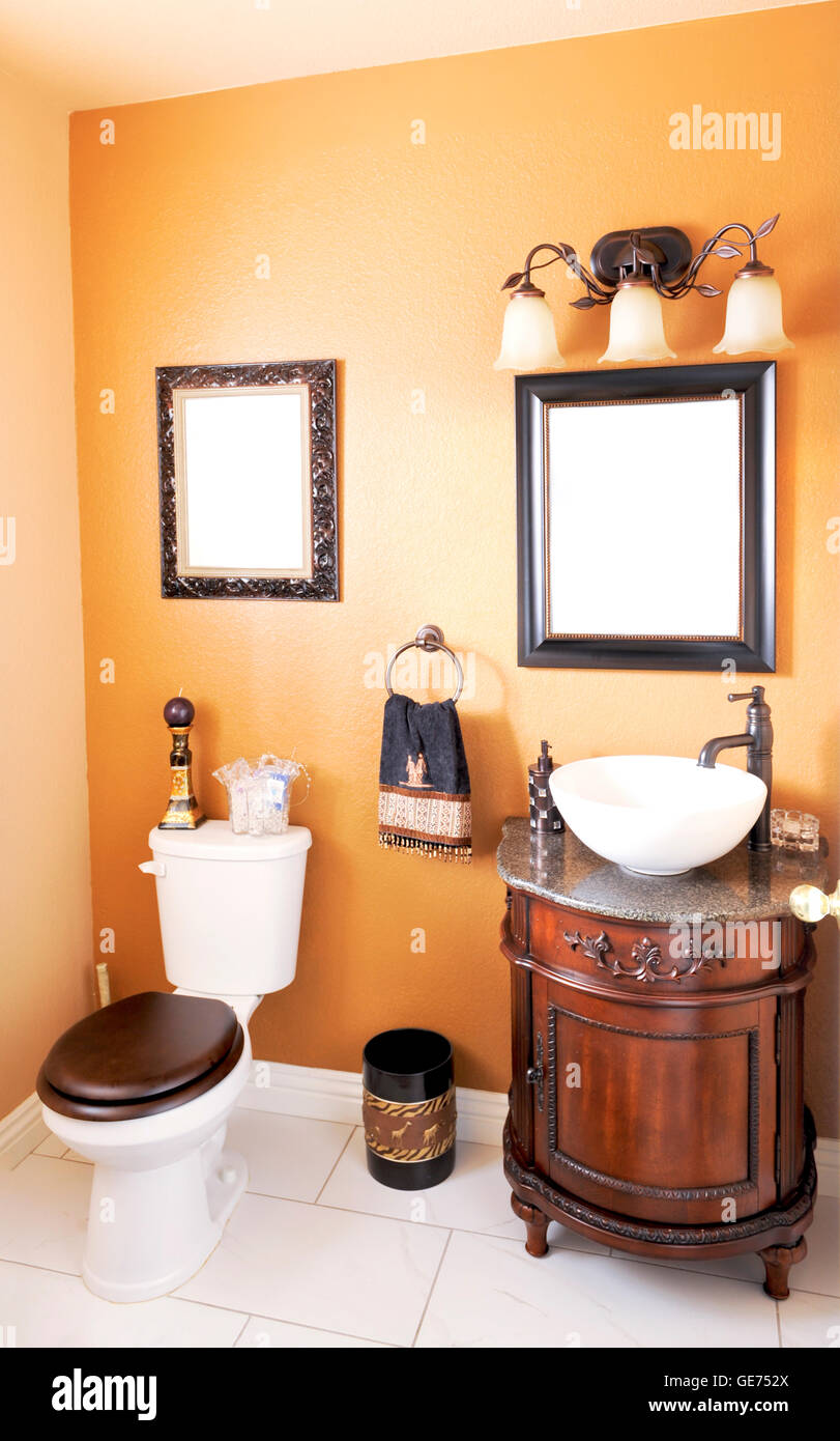 Salle de bains salle d'eau moderne Banque D'Images