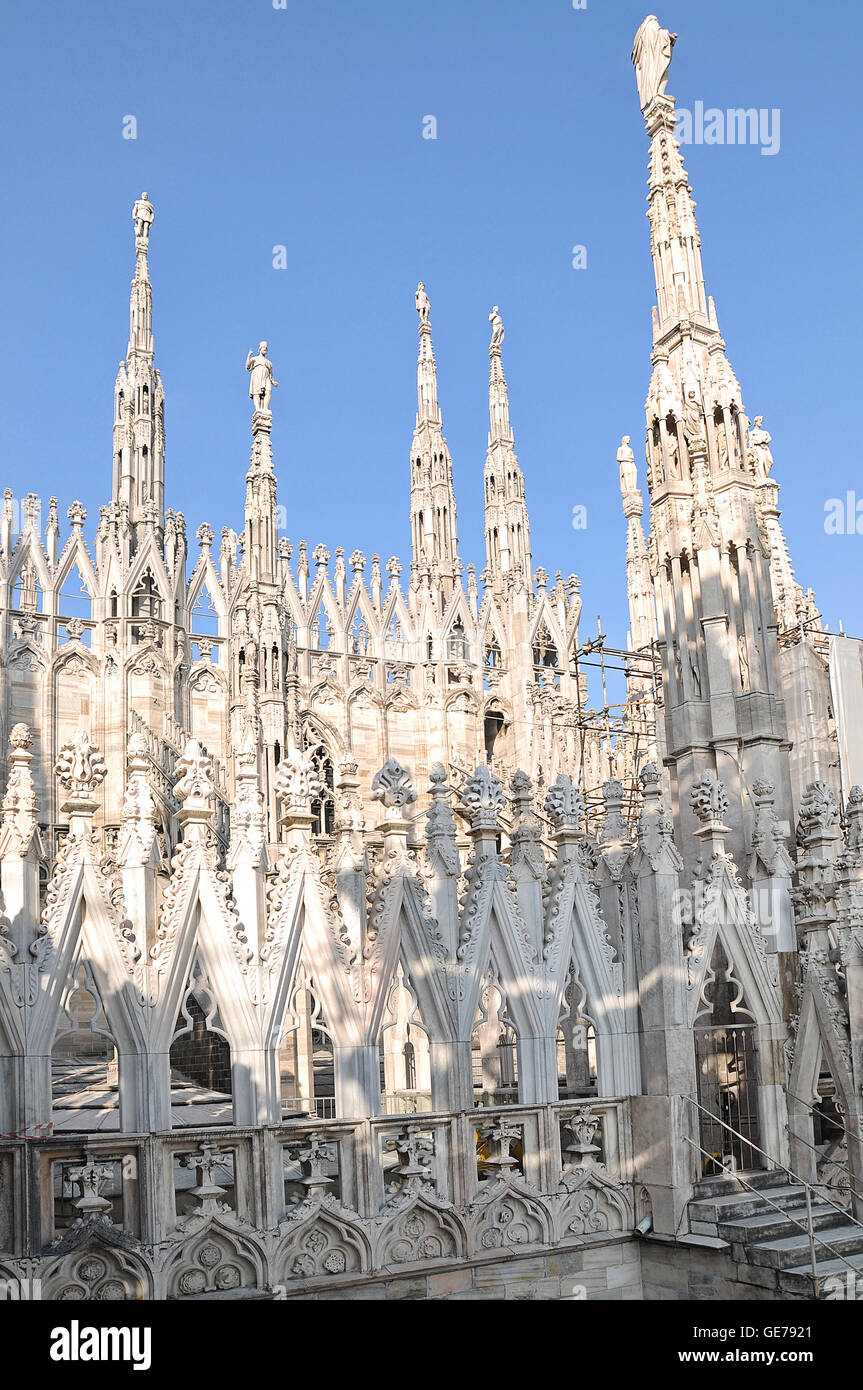 Milan, Milano, Dôme, Cathédrale, l'Église Banque D'Images
