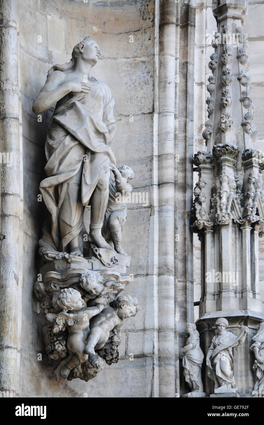 Milano, Milan, Cathédrale, église, Dome Banque D'Images