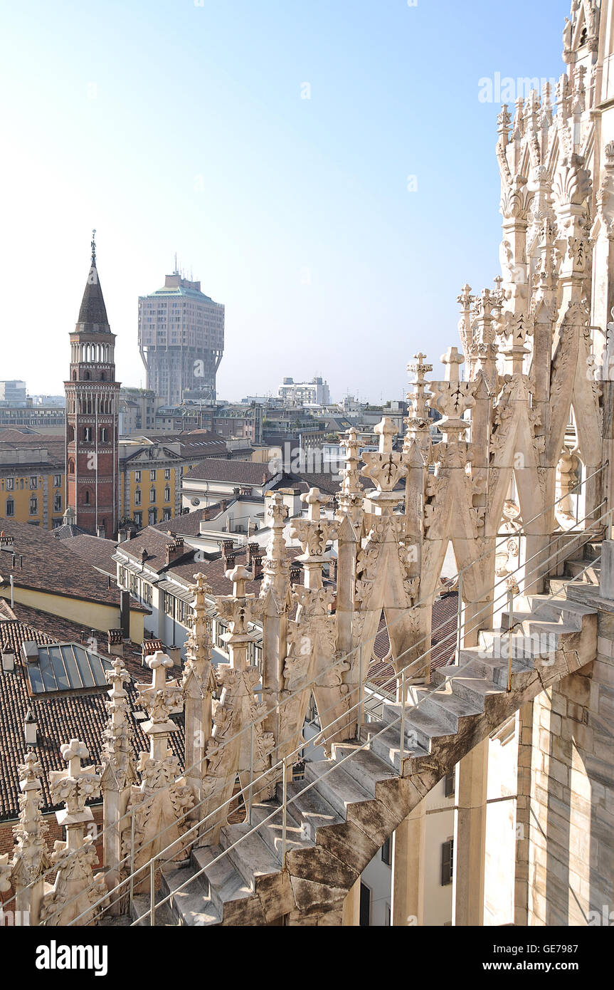 Milano, Milan, Cathédrale, église, Dome Banque D'Images