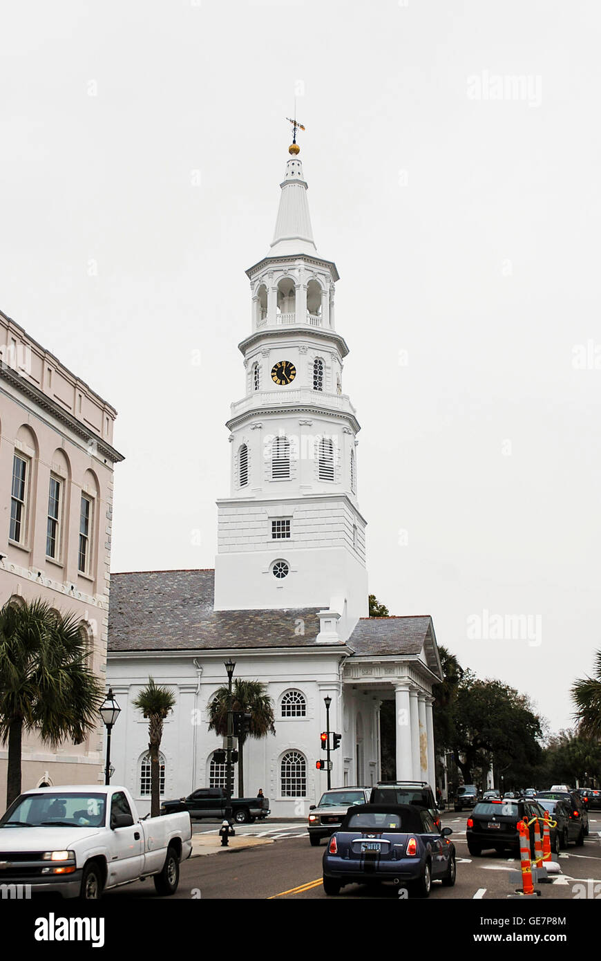 St Michael's Episcopal Church , Charleston, Caroline du Sud USA Banque D'Images