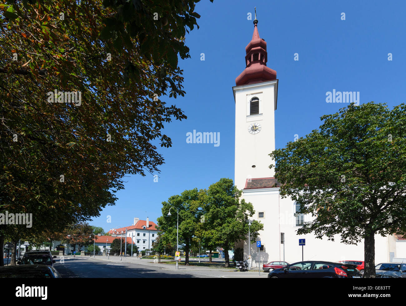 Wien, Vienne : Eglise Saint Pierre et Paul à Kaiserebersdorf, Autriche, Wien, 11. Banque D'Images