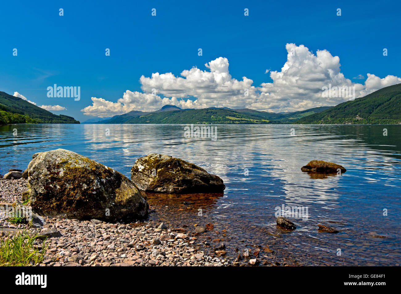 Le Loch Ness, en Ecosse, près de foyers en Grande-Bretagne Banque D'Images