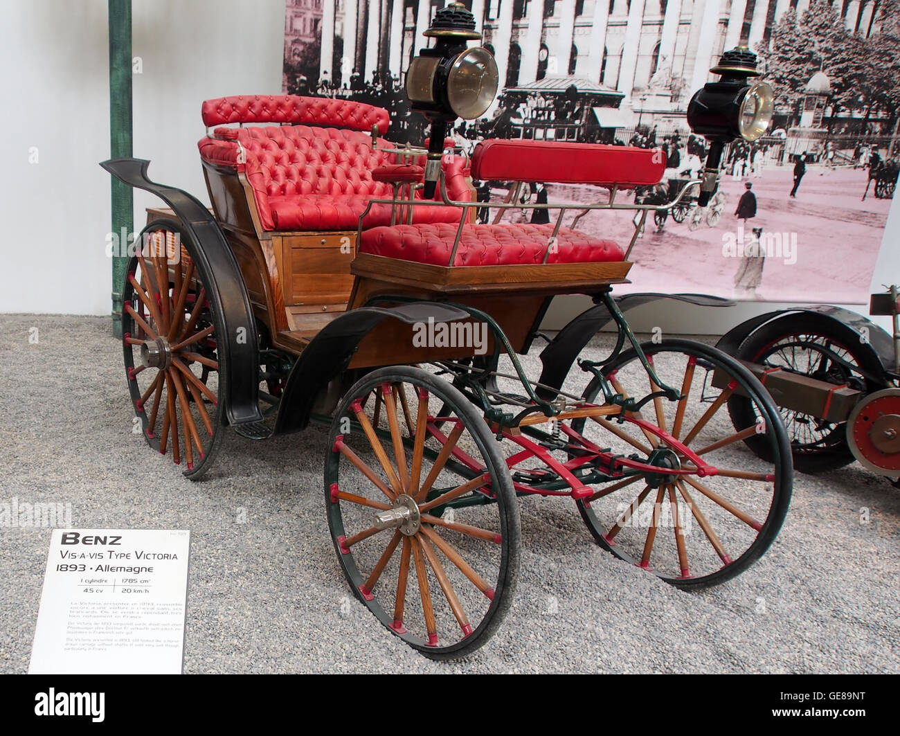 1893 Benz vis-avis Genre Victoria, 4,5Cv 1785cc 20kmh (inv 1519) photo 1 Banque D'Images