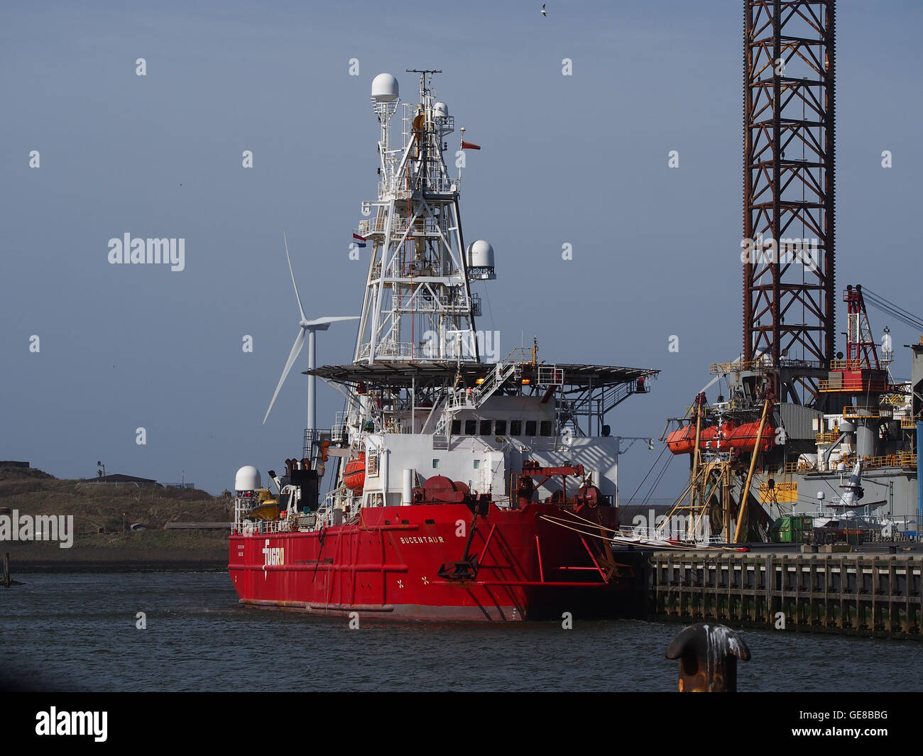 Omi 8112548 Bucentaur à IJmuiden, Port d'Amsterdam Banque D'Images