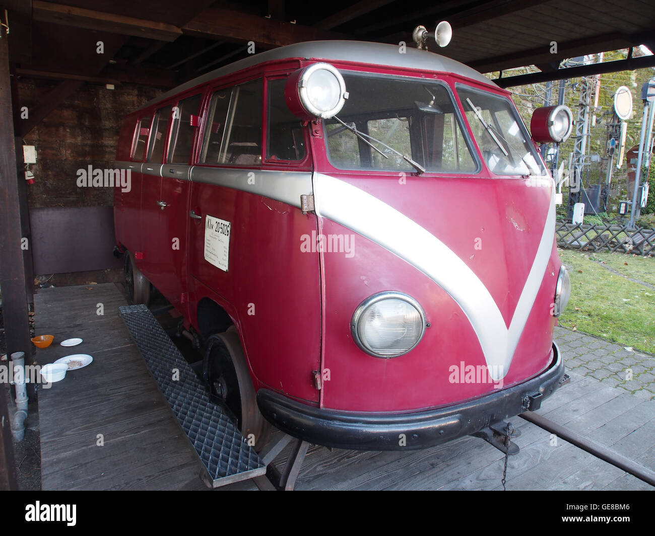 La classe DB Klv 20-5026 VW T1, Pfalzbahn-Museum Neustadt-WeinstraEisenbahnmuseum, C39Fe bild3 Banque D'Images