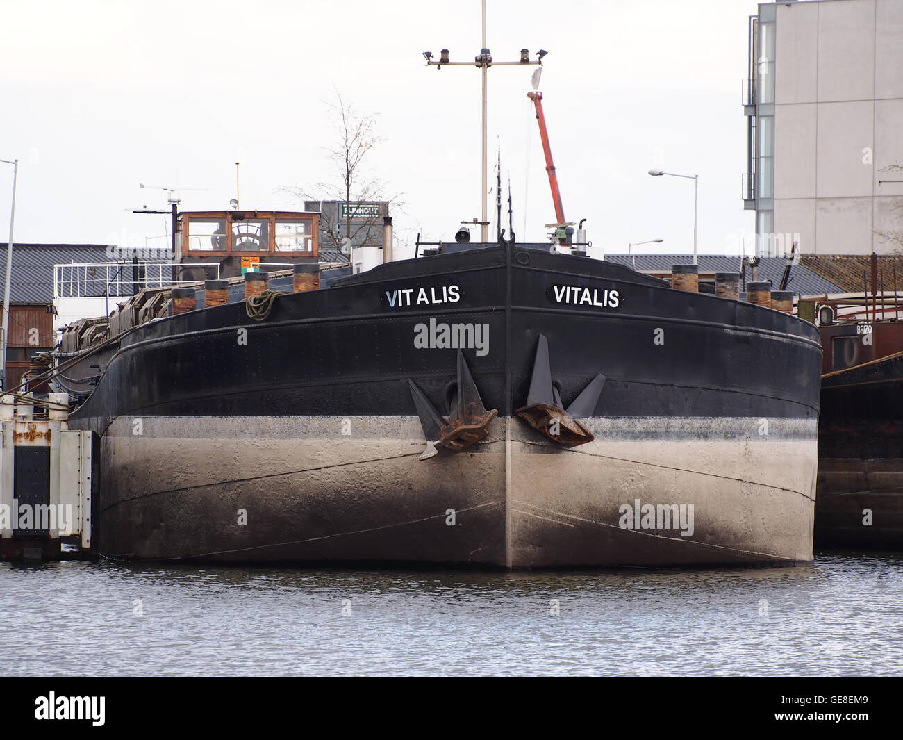 Vitalis (navire, 1930) Port d'Amsterdam Banque D'Images