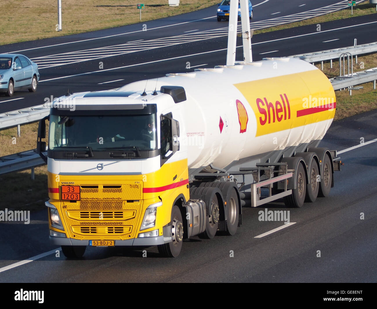 Volvo FH 420, bowser Shell Banque D'Images