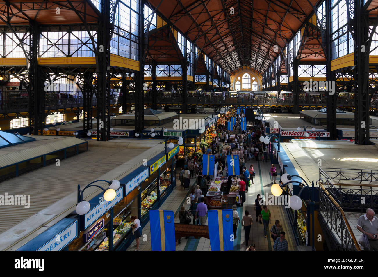 Budapest : Marché Central Hall, boutique, boutiques, Hongrie, Budapest, Banque D'Images