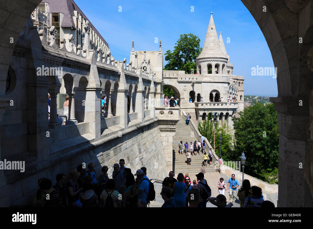 Budapest : Bastion des pêcheurs, de la Hongrie, Budapest, Banque D'Images