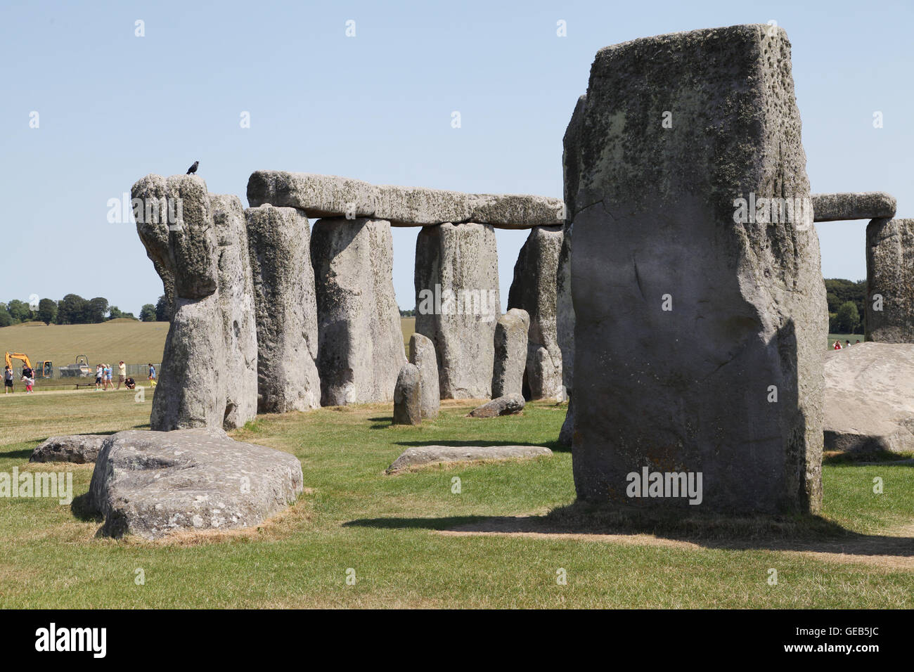 Mystère préhistorique Stonehenge en Angleterre Banque D'Images