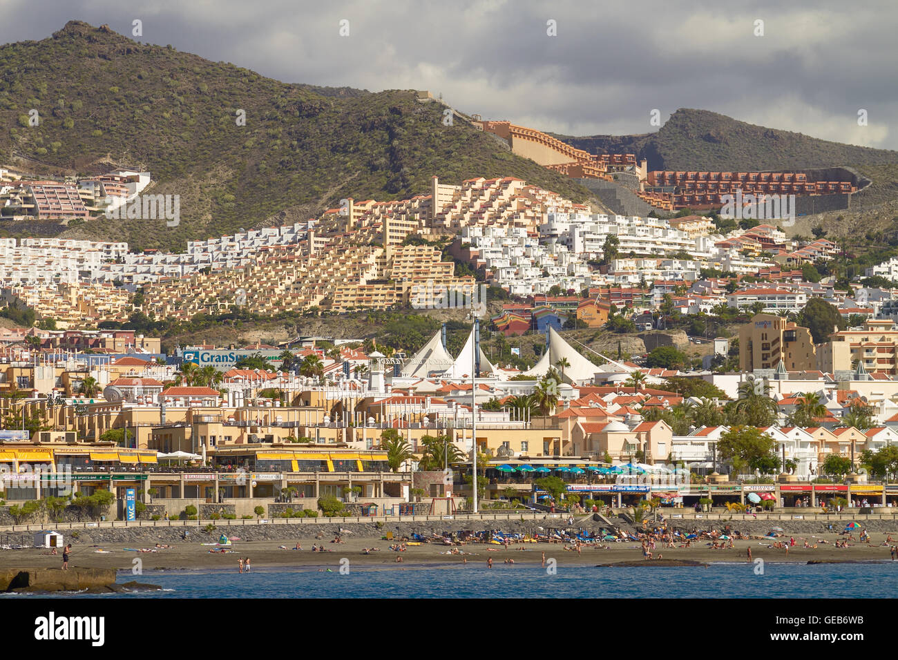 Les personnes bénéficiant de vacances à l'île de Tenerife en Espagne Banque D'Images